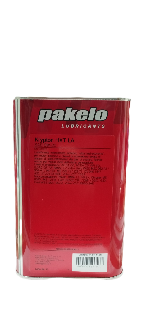 Pakelo Krypton HXT LA 0W20
