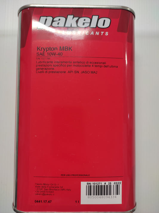 PAKELO KRYPTON MBK SAE 10W-40 da 1 lt