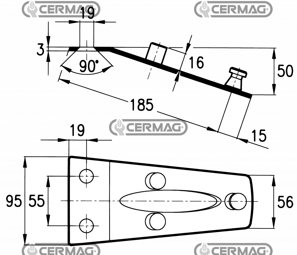 Piastra portacoltello