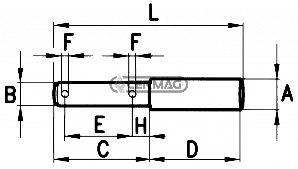 Perno doppio universale