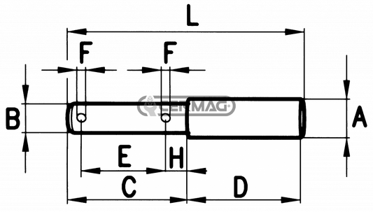 Perno doppio universale