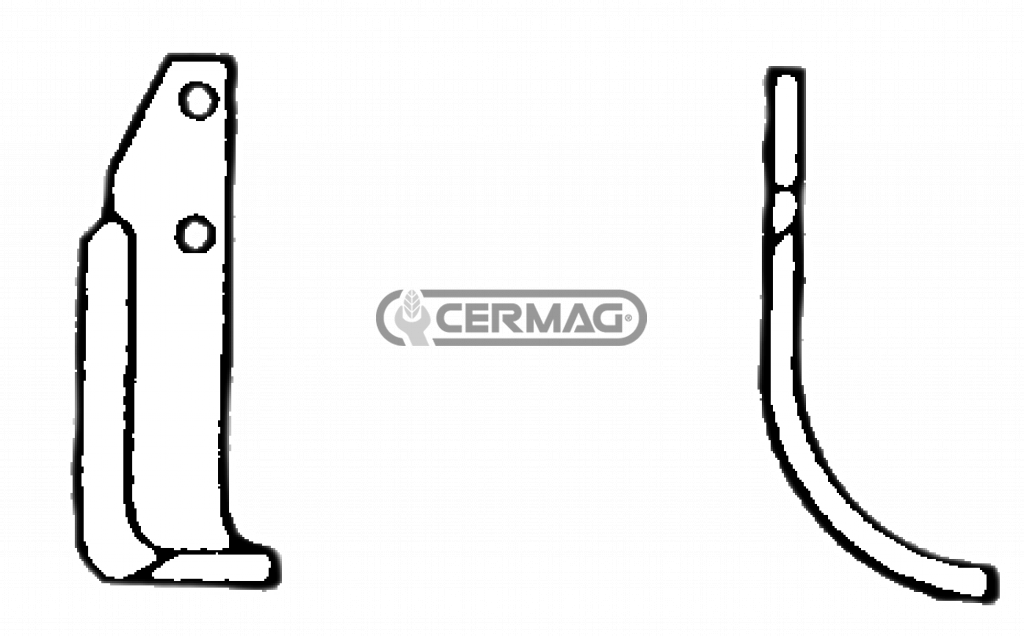 Zappa curva GOLDONI Fresa 22M Nuovo tipo
