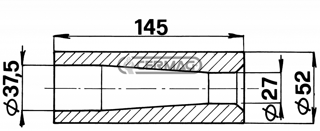 Bussola conica per punte dritte D. 36