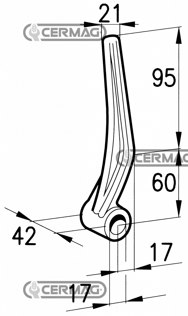 Cerniera per sponde ribaltabili