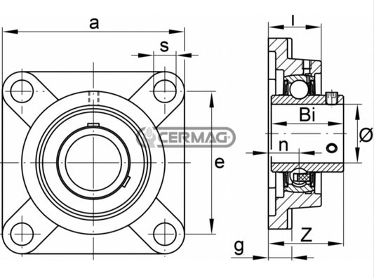 Cuscinetto serie UCF di importazione