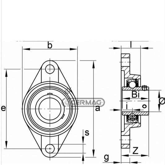 Cuscinetto serie UCFL di importazione