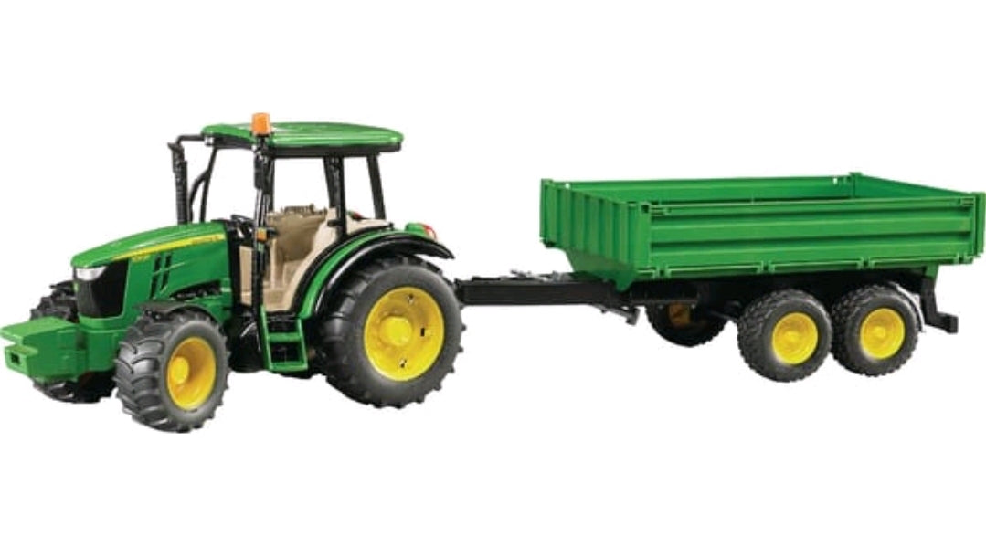BRUDER John Deere 5115M con rimorchio