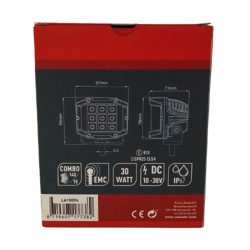 Faro lavoro LED 2850 lumen fascio combinato