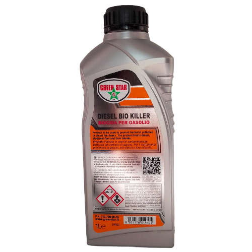 Green Star Diesel Bio Killer 1 Lt Additivo Biocida Antialghe per Gasolio