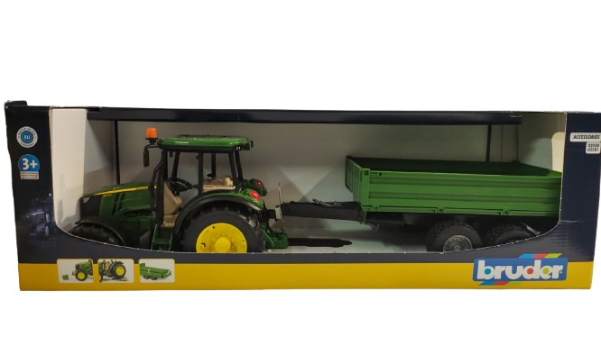 BRUDER John Deere 5115M con rimorchio ribaltabile