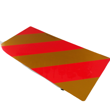 Coppia pannelli retroriflettenti in alluminio per attrezzi