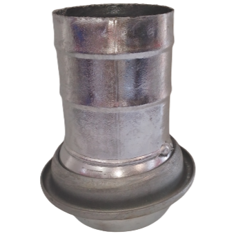 Semigiunto maschio per tubo in gomma