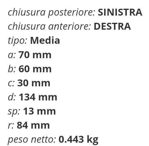 Chiusura a Palla media