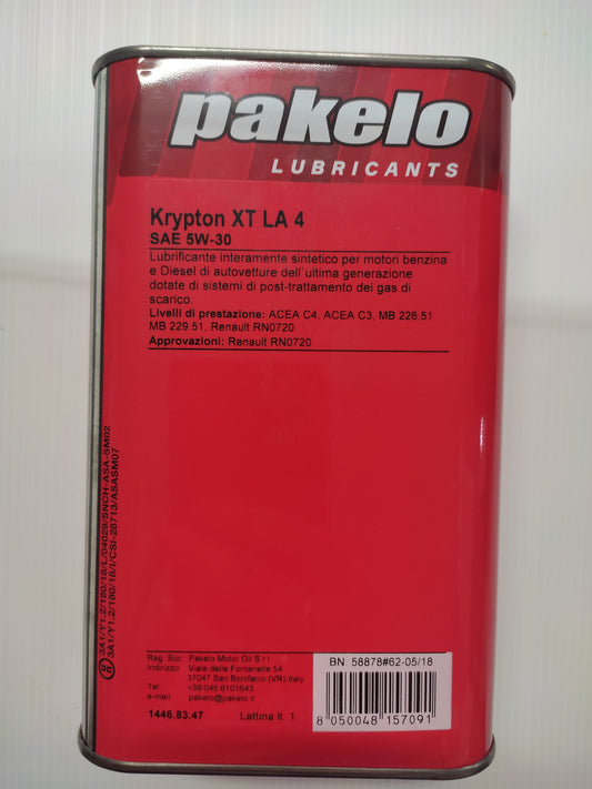 PAKELO KRYPTON XT LA 4 SAE 5W-30 da 1 lt