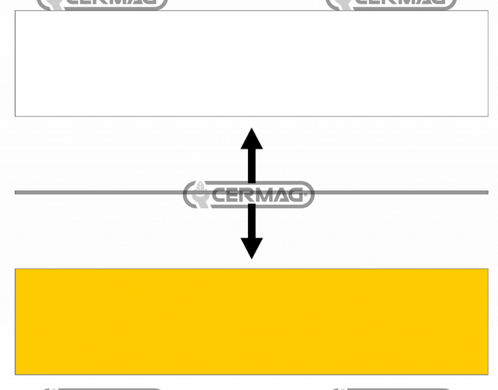 Pannello bilaterale rettangolare bianco giallo per targhe sostitutive