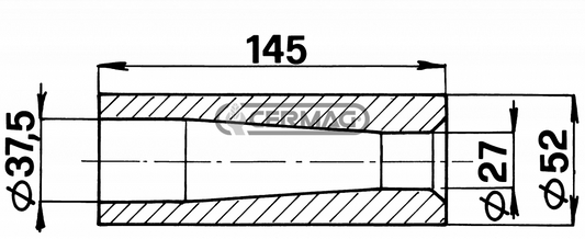 Bussola conica per punte dritte D. 36