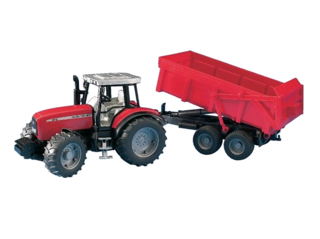 BRUDER Massey Ferguson 7480 con cassone ribaltabile