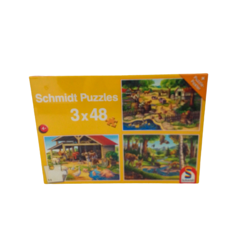 SCHMIDT  Kit 3 puzzle da 48 pz